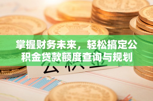南澳掌握财务未来，轻松搞定公积金贷款额度查询与规划