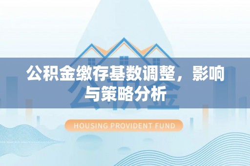 南澳公积金缴存基数调整，影响与策略分析