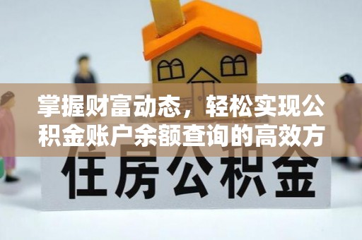 南澳掌握财富动态，轻松实现公积金账户余额查询的高效方法