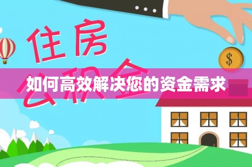 南澳如何高效解决您的资金需求
