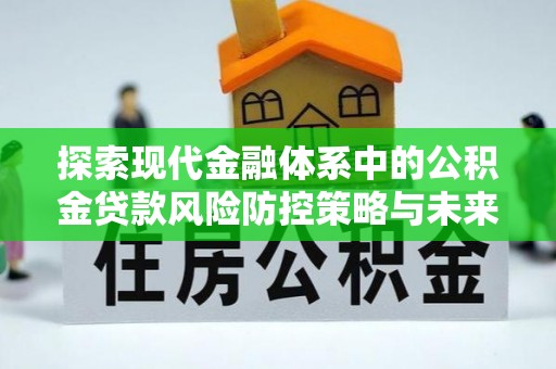 南澳探索现代金融体系中的公积金贷款风险防控策略与未来发展趋势