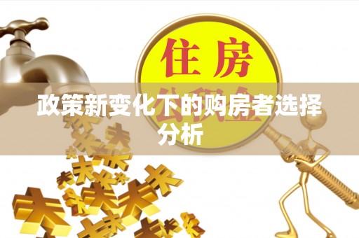 南澳政策新变化下的购房者选择分析