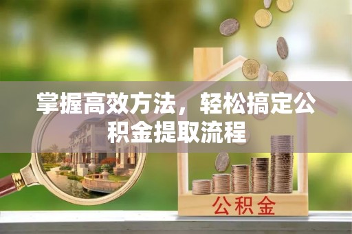 南澳掌握高效方法，轻松搞定公积金提取流程