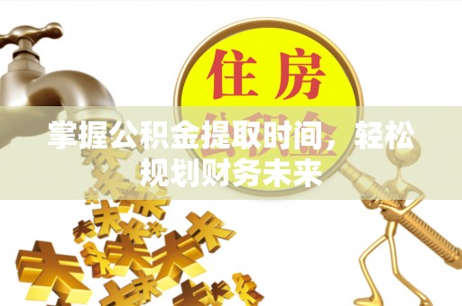 南澳掌握公积金提取时间，轻松规划财务未来